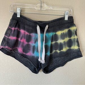Vintage Havana Black Tie-Dye‎ Shorts